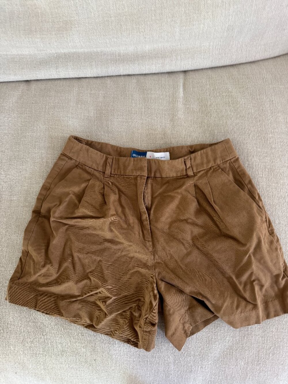 Old Navy Brown Tailored Shorts Small Extra High Rise